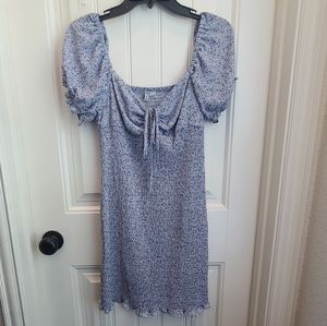 Ruched floral dress